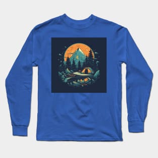 Camping Backpacking Wanderlust Long Sleeve T-Shirt